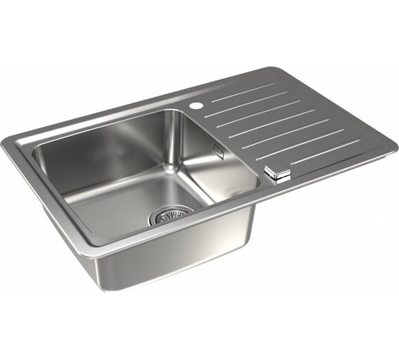 Мойка ALVEUS GALEO 20 SAT 90 FI 790х500 в комплекте с сифоном 1127251 1128553