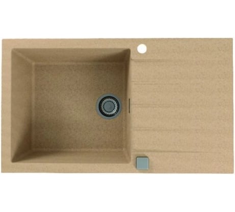 Мойка ALVEUS GRANITAL CADIT 40 BEIGE - G55 860х500 1X в комплекте с сифоном 1132823 1132029