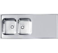 Мойка ALVEUS CLASSIC PRO 100 SAT-90 1200x600 2x в комплекте с сифоном 1130555 1130474