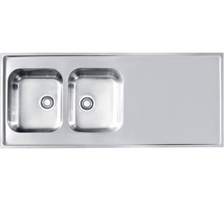 Мойка ALVEUS CLASSIC PRO 100 SAT-90 1200x600 2x в комплекте с сифоном 1130555 1130474