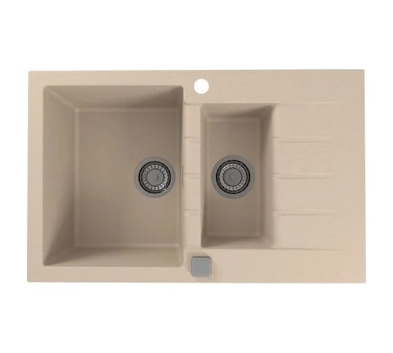 Мойка ALVEUS GRANITAL CADIT 70 TERRA - G22 790x500 в компл с 1132822 1131358