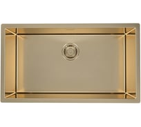 Мойка ALVEUS QUADRIx MONARCH 60 BRONZE 740x400x200 в комплекте с выпуском, без сифона 1117479