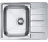 Мойка ALVEUS LINE 110 NAT 90 FI 615x500 в компл. с сифоном 1130551 1122317 1