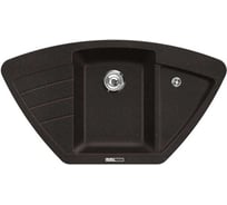 Кухонная мойка LAVA A.2 чёрный металлик A2.LAV