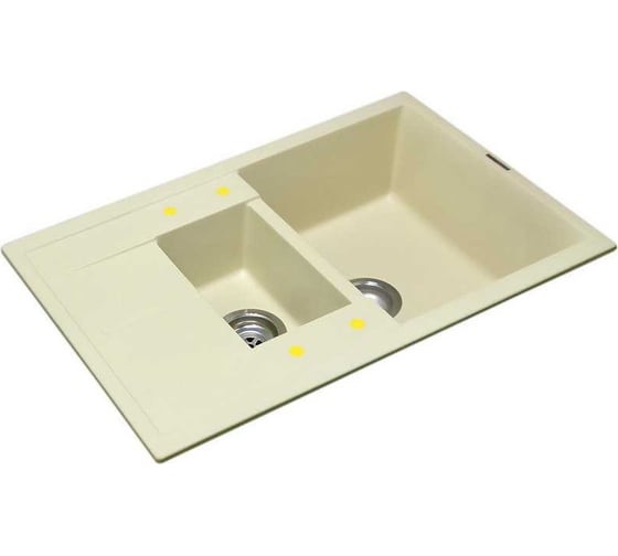 Кухонная мойка LAVA D.4 CREMA кремовый D4.CRE