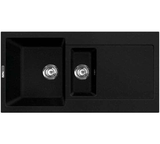 Кухонная мойка LAVA D.5 чёрный металлик D5.LAV 1