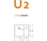Кухонная мойка LAVA U.2 чёрный металлик U2.LAV 2
