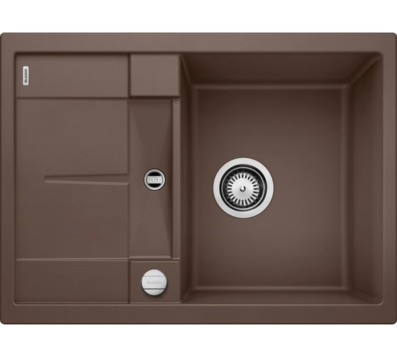 Мойка BLANCO METRA 45S COMPACT SILGRANIT кофе, с клапаном автоматом 519581