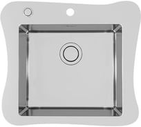 Мойка ALVEUS JUBILEE KMB 90 FI 615x546 в комплекте с сифоном 1123351 и разделочной доской 1080029 1126054