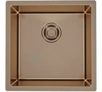 Мойка ALVEUS QUADRIx MONARCH COPPER 30 BRS 90 FI 450x450 в комплекте с выпуском, без сифона 1122689