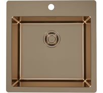 Мойка ALVEUS PURE MONARCH 30 copper-90 FS 515х525 1X в комплекте с выпуском, без сифона 1122708