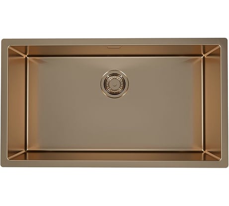 Мойка ALVEUS QUADRIx MONARCH 60 COPPER 740x400x200 в комплекте с выпуском, без сифона 1122729