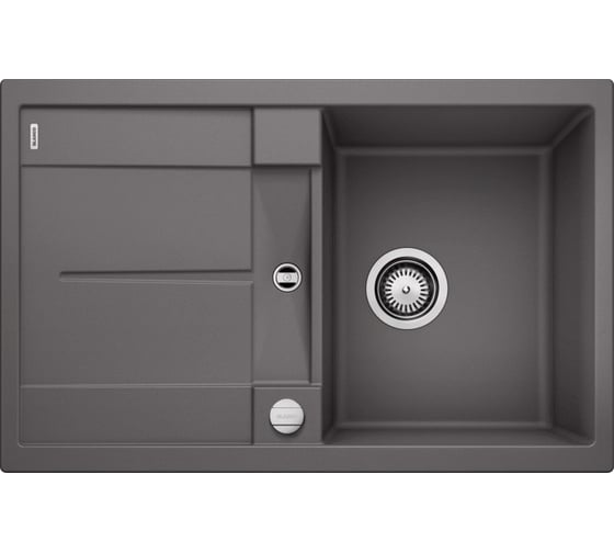 Мойка BLANCO METRA 45 S SILGRANIT тёмная скала, с клапаном автоматом 518868