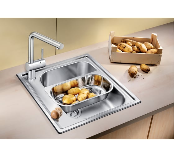 Мойка BLANCO LIVIT 45 нержавеющая сталь, полированная, без клапана автомата 514785