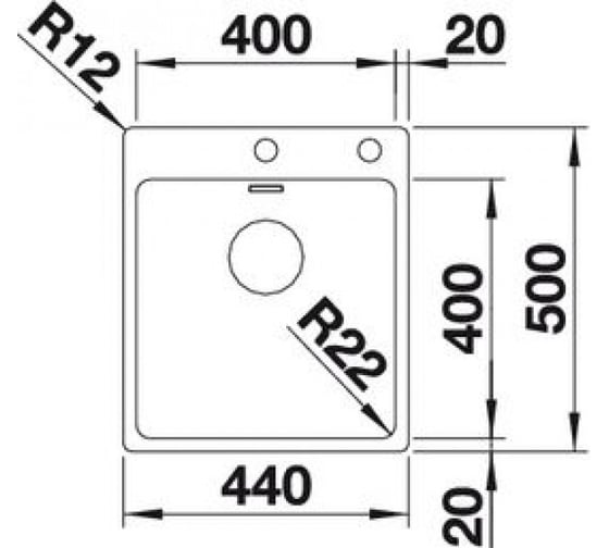 Мойка BLANCO ANDANO 400 IF A нержавеющая сталь зеркал.полировка с клапаном автомат InFino 522993