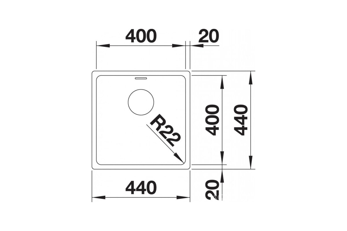 522967 Мойка Blanco Andano 500-u