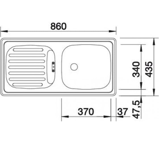 Мойка BLANCO FLEX нержавеющая сталь, матовая 511917