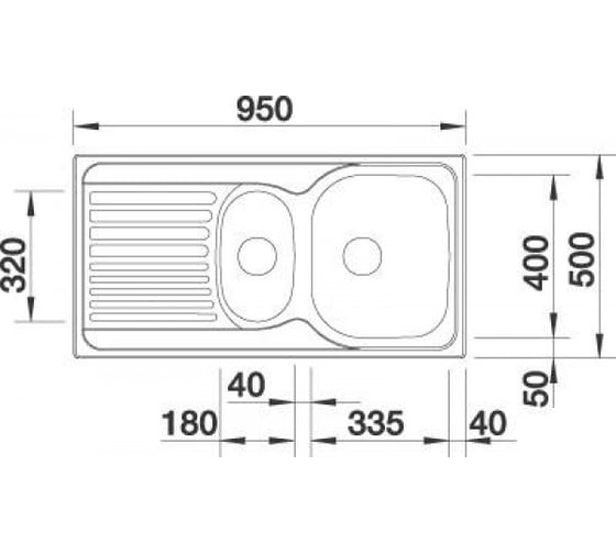 Мойка BLANCO TIPO 6 S Basic нержавеющая сталь матовая 512303