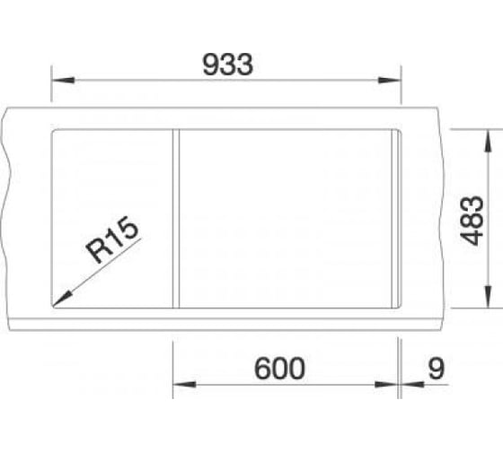 Мойка BLANCO TIPO 6 S Basic нержавеющая сталь матовая 512303