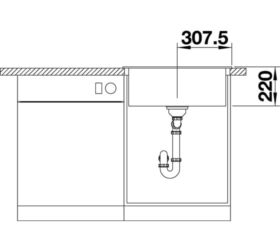 Мойка BLANCO PLEON 6 SILGRANIT темная скала 521679