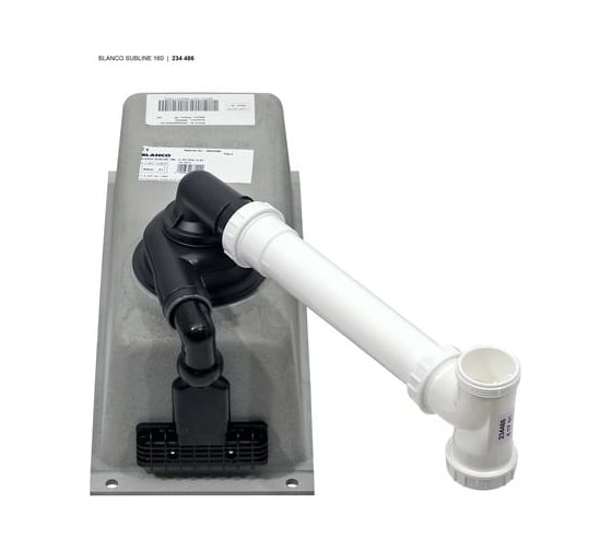 Мойка BLANCO SUBLINE 160 U SILGRANIT антрацит c отводной арматурой InFino 523396