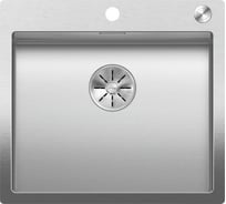Мойка BLANCO CLARON 500 IF A нержавеющая сталь, Durinox с отводной арматурой InFino 523393
