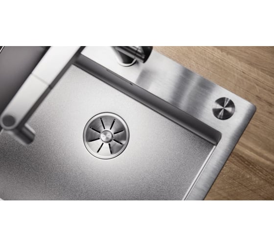 Мойка BLANCO CLARON 500 IF A нержавеющая сталь, Durinox с отводной арматурой InFino 523393