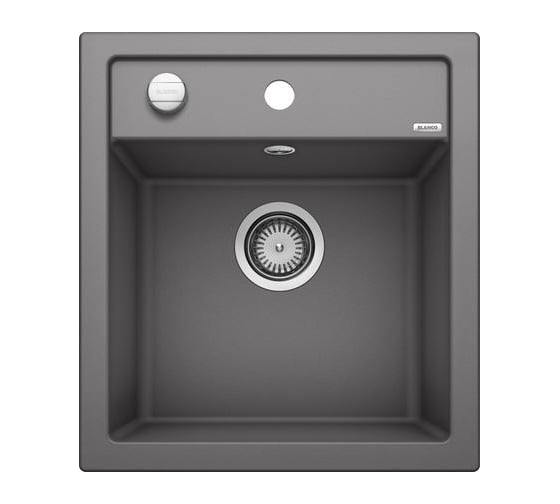 Мойка BLANCO DALAGO 45 SILGRANIT тёмная скала, с клапаном автоматом 518846