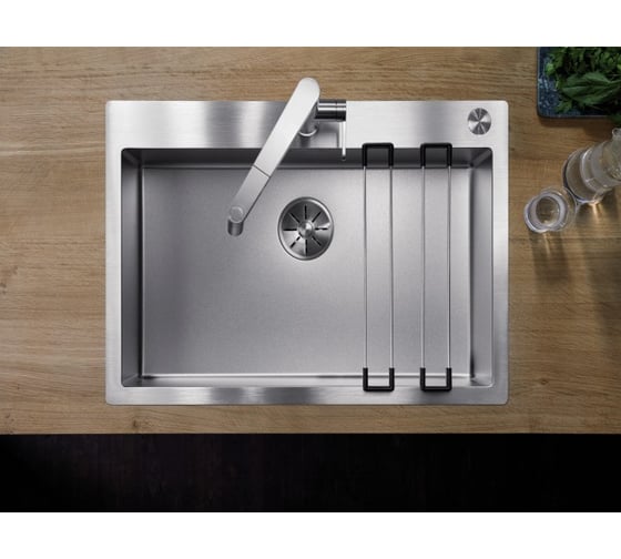 Мойка BLANCO CLARON 700 IF A нержавеющая сталь Durinox, с отводной арматурой InFino 523394