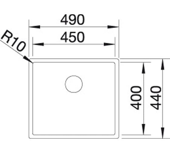 Мойка BLANCO CLARON 450 IF нержавеющая сталь, зеркальная полировка 521574