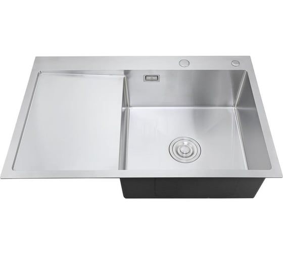 Набор 2 в 1 РМС кухонная мойка с левым крылом + дозатор MRK-7851R