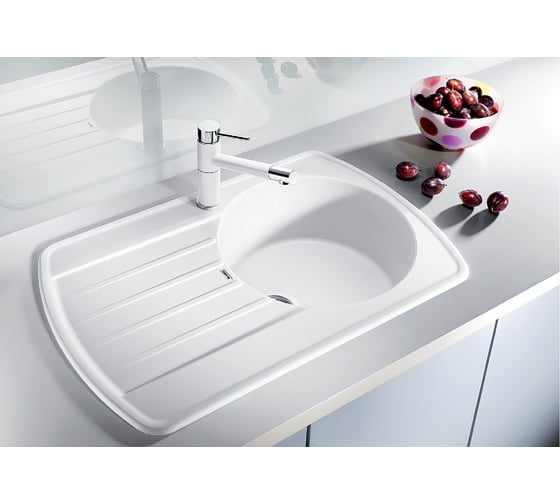 Мойка BLANCO RONDOVAL 45S SILGRANIT белый 515764