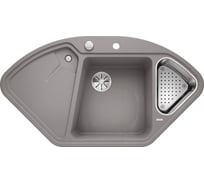 Мойка BLANCO DELTA II SILGRANIT алюметаллик, с клапаном автоматом 523658
