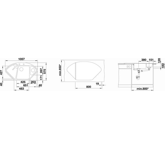 Мойка BLANCO DELTA II SILGRANIT белый, с клапаном автоматом 523660
