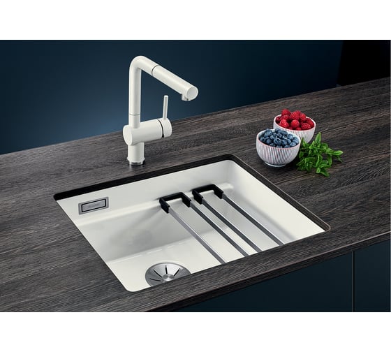 Мойка BLANCO ETAGON 500 U керамика PuraPlus глянцевый белый 525149