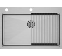 Мойка нерж. сталь Paulmark VAST-PRO + ролл-мат PRO в цвет мойки PM707551-BS+R405-BS