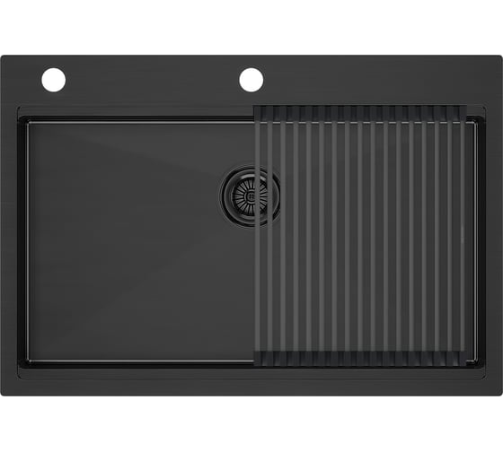 Мойка нерж. сталь Paulmark VAST-PRO + ролл-мат PRO в цвет мойки PM707551-GM+R405-GM