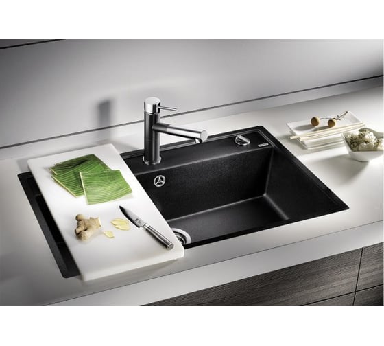 Мойка BLANCO DALAGO 8 Silgranit PuraDur антрацит с клапаном автоматом 516629