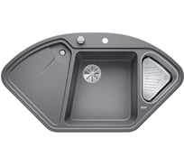 Мойка BLANCO DELTA F SILGRANIT алюметаллик с клапаном автоматом 523672