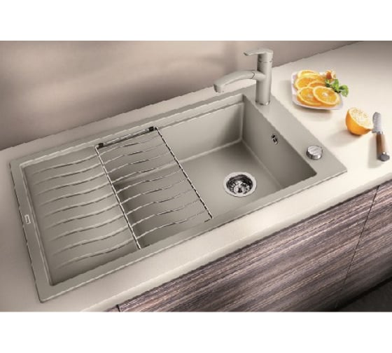 Мойка BLANCO ELON XL 8 S Silgranit PuraDur жемчужный, InFino 524863