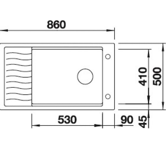 Мойка BLANCO ELON XL 8 S Silgranit PuraDur жемчужный, InFino 524863