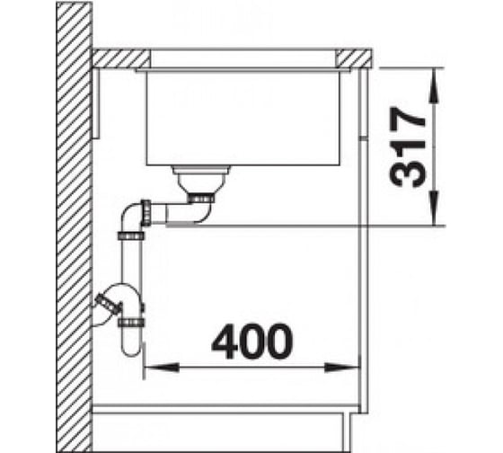 Мойка BLANCO ETAGON 500 U алюметаллик 522229