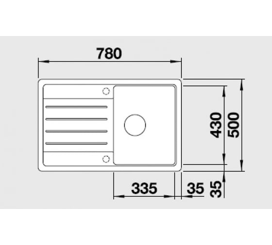 Мойка BLANCO LEGRA 45S SILGRANIT кофе 522206