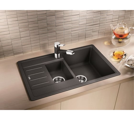 Мойка BLANCO LEGRA 6S Compact Silgranit антрацит 521302