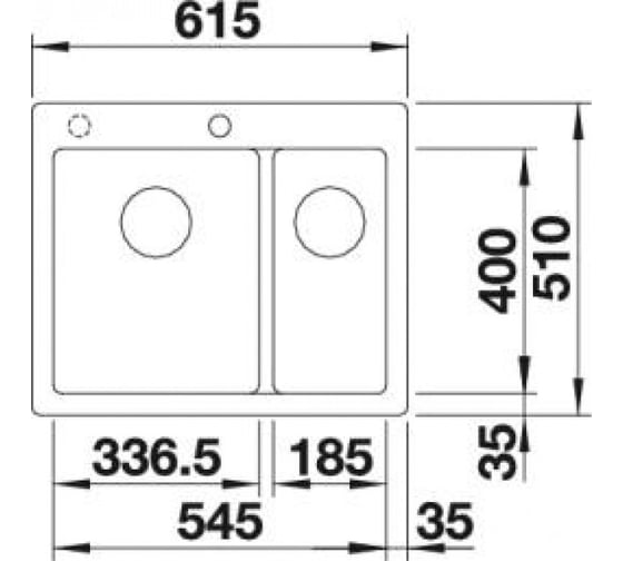 Мойка BLANCO PLEON 6 Split SILGRANIT жемчужный 521692
