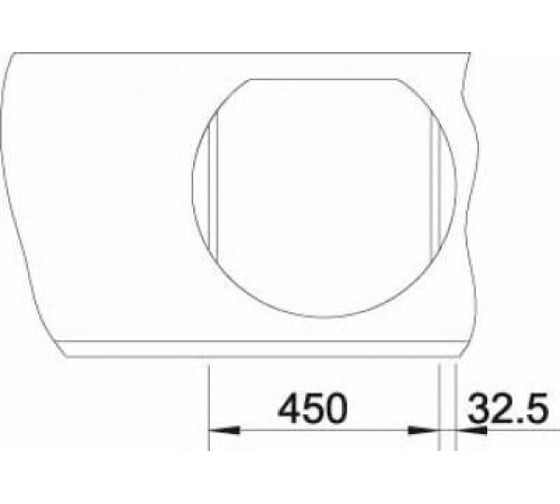 Мойка BLANCO RONDOVAL 45 SILGRANIT тёмная скала 518915