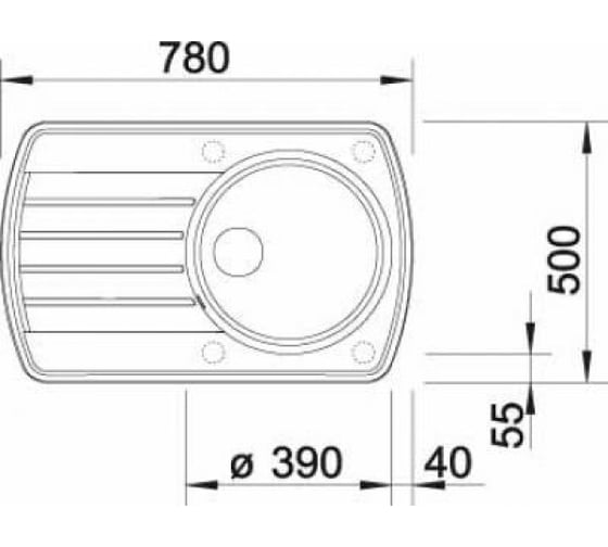 Мойка BLANCO RONDOVAL 45S SILGRANIT серый беж 517519