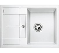 Мойка BLANCO METRA 45S Compact SILGRANIT белый с клапаном автоматом 519576