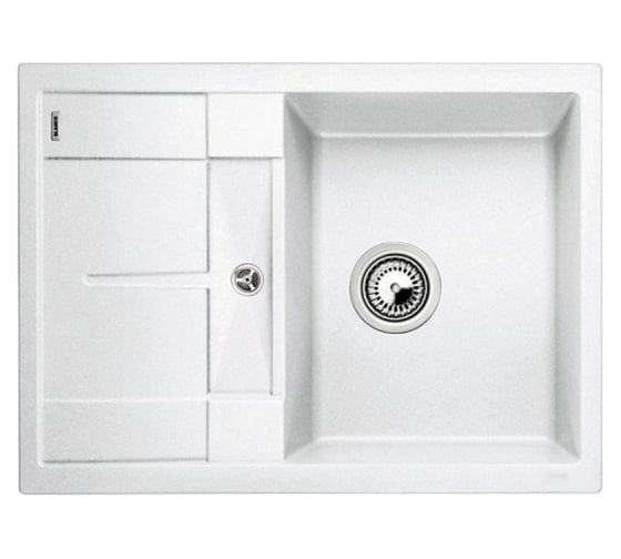 Мойка BLANCO METRA 45S Compact SILGRANIT белый с клапаном автоматом 519576 1