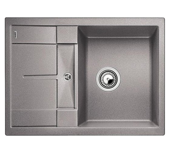 Мойка BLANCO METRA 45S Compact SILGRANIT алюметаллик с клапаном автоматом 519574 1